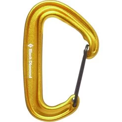 Black Diamond MiniWire Carabiner -Outdoor Camping Shop 210235 7003 MINIWIRE CARABINER YELLOW 01