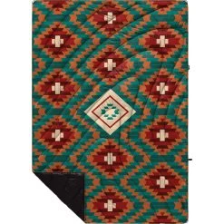 Rumpl Original Puffy Blanket - Printed 1-Person -Outdoor Camping Shop TPPB KK1 1 COPPER BASKET KASSIE KUSSMAN OGPUFFY 1P FLATLAY