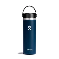 Hydro Flask 20 Oz Wide Mouth Water Bottle 11 Hydro Flask 20 Oz Wide Mouth Water Bottle -Outdoor Camping Shop W20BTS464 Indigo StraightOn 1