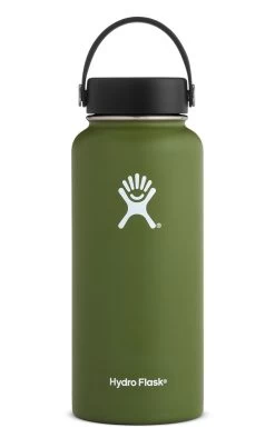 Hydro Flask 32 Oz Wide Mouth Water Bottle -Outdoor Camping Shop olive32 1